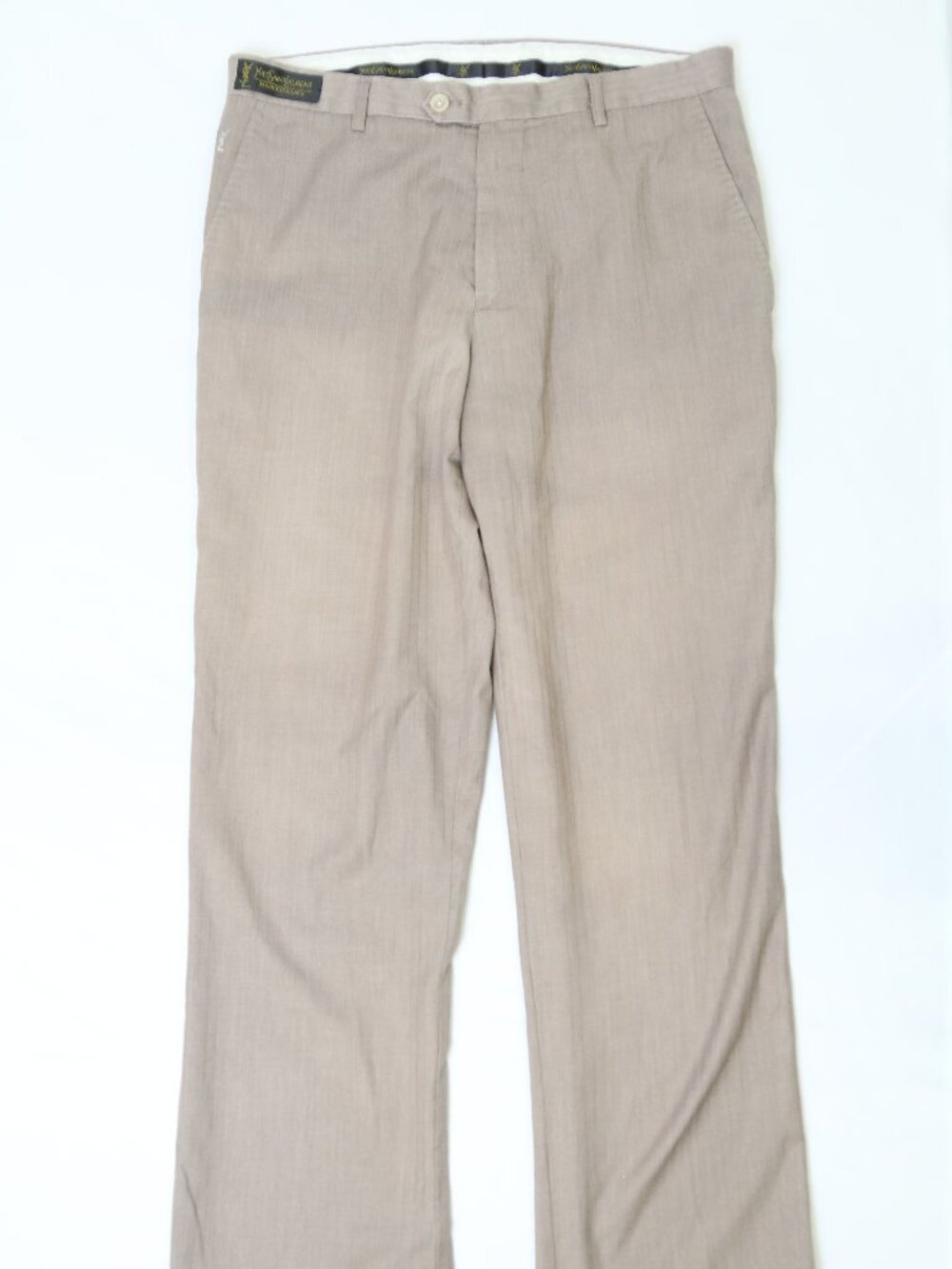 Men's Yves Saint Laurent Beige Dress Pants